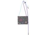 Schultertasche FRITZI AUS PREUSSEN "Firtzi ME Limited Embro", Mädchen, Gr. B/H/T: 1cm x 17,5cm x 24cm, anthrazit, Baumwolle, unifarben, Taschen Schultertasche, mit tollen Stickdetails
