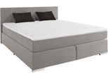 Boxspringbett COTTA "Simba", grau (elephant), L:209cm, Komplettbetten, Boxspringbett, wahlweise mit oder ohne Matratze und Topper bestellbar