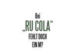 Wanddekoobjekt QUEENCE "RU(M)COLA", grün, B:20cm H:30cm T:0,1cm, Stahl, Wanddekoobjekte, Stahlschild, Blechschild, Spruch, Witzig, Wanddeko, retro, 20x30cm