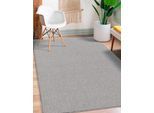 Teppich MERINOS "Mix Art 180", grau, B:200cm H:4mm L:290cm, Polyester, Teppiche, Teppich, robuster Kurzflorteppich mit Flitzrücken, alle Räume