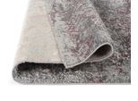 Teppich OCI DIE TEPPICHMARKE "JUWEL LIRAY", lila (beige, aubergine), H:20mm Ø:120cm, Polyester, Polypropylen, Teppiche, Teppich, Kurzflor, Wohnzimmer, Marmor Optik, Hoch Tief Effekt
