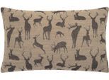 Dekokissen PAD "HERD", light braun, B:60cm L:35cm, Acryl, Baumwolle, Polyester, Viskose, Wolle, Dekokissen_Sitzkissen_Kissenhüllen, Made in Europe
