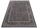 Teppich OCI DIE TEPPICHMARKE "SOLIST TABI", blau, B:120cm H:7mm L:170cm, Polyester, Teppiche, Teppich, Kurzflor, kurze Fransen, Wohnzimmer