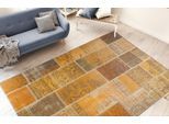 Teppich ME GUSTA "Faye 525", gold (goldfarben), B:150cm H:6mm L:230cm, Polyester, Teppiche, Teppich, Flachgewebe, gedrucktes Motiv, Wohnzimmer, Esszimmer
