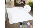 Hochflor-Teppich CARPET CITY "City Shaggy", weiß, B:60cm H:30mm L:110cm, Polypropylen, Teppiche, Auch als Läufer, Langflor, Uni, Shaggy, flauschig-weich