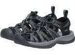 Sandale KEEN "WHISPER", Damen, Gr. 37, schwarz (schwarz, steel grau), Synthetik, Schuhe Sandale
