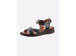 Sandale GEMINI, Damen, Gr. 41, schwarz, Glattleder, Schuhe Sandale