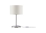 PAULMANN Tischleuchte "Tessa max.1x40W E14 Creme Eisen gebürstet 230V Metall/Stoff", beige (beige, edelstahlfarben), 1, Ø 25cm H: 45cm, 1 Stk., Leuchten, Tischleuchte