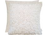 Dekokissen APELT "Missouri", beige (natur), B:46cm L:46cm, Obermaterial: 100% Polyester, Dekokissen_Sitzkissen_Kissenhüllen, Dekokissen