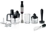 BOSCH Stabmixer "ErgoMaster Serie 6 MSM6M673, 4 Klingen, Mixfuß Edelstahl, schwarz", schwarz (edelstahl, schwarz), B:6cm H:39,5cm T:7,8cm, Mixer, Becher, Stampfer, Zerkleinerer groß & klein, 10 Jahre Motorgarantie, Stabmixer