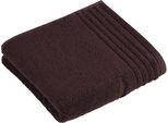 Handtuch VOSSEN "Vienna Style Supersoft", braun (schwarz braun), B:50cm L:100cm, Webfrottier, Baumwolle, Handtücher, Handtuch, Supersoft Baumwolle