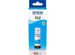 EPSON Nachfülltinte "102, original ecotank", blau (cyan), Druckertinte, Nachfülltinte