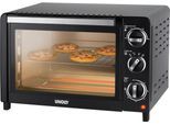 UNOLD Minibackofen "68875 OFEN Allround", schwarz, B:42,8cm H:28,7cm T:31cm, Minibacköfen, Minibackofen