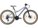 Mountainbike BIKESTAR Gr. 41, weiß, Fahrräder, 41cm, 26 Zoll (66,04cm), für Damen und Herren, Kettenschaltung