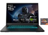 GIGABYTE Gaming-Notebook "Gaming A16 3WHK3DE894SH", schwarz steel, 16 GB RAM 1.000 GB SSD, Ryzen 7, Windows 11, Notebooks
