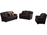 Polstergarnitur COTTA "Casino, Sofa Set, 3-2-1 Sitzer, Wohnzimmer Garnitur", braun, H:88cm T:92cm, Sitzmöbel-Sets, Sessel, 2-Sitzer, 2,5-Sitzer, hohe Rückenlehne
