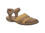 Sandale JOSEF SEIBEL "Rosalie 33, camel-kombi", Damen, Gr. 37, braun (camel, kombi), Obermaterial: 100% Rindsleder Leather cow., Schuhe Sandale