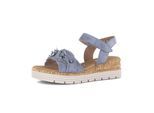 Plateausandaletten GABOR "Plateau Sandale", Damen, Gr. 35, blau, Schuhe