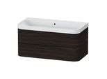Duravit Möbelwaschtisch Happy D.2 Plus 97,5x49cm, o. HL, Nussb geb., 2 Schubk. (HP4348N6969)