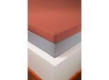 Spannbettlaken BELLANA "bellana deluxe für Topper, mit Elasthan, Premium Jersey 230 g/m²", chili, 1 Stk., Jersey, 100x200 100x210 100x220 110x200 110x210 110x220 120x200 120x210 120x220 90x200 90x210 90x220 10cm, Jersey, Obermaterial: 95% Baumwolle, 5% Elasthan (LYCRA), Bettlaken, Spannbettlaken, mit 5% Elasthan, für Topper mit 4-10cm Höhe, bügelfrei, faltenfrei