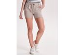 Shorts ONLY "ONLPOPTRASH LIFE EASY SHORTS", Damen, Gr. S (36), N-Gr, beige (pure cashmere), Milano Rib, Obermaterial: 63% Viskose, 32% Nylon, 5% Elasthan, unifarben, kurz, Hosen Shorts, Viskosemischung, regular fit