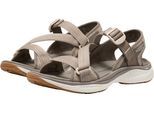 Sandale KEEN "LEIKI OT SANDAL", Damen, Gr. 38, beige (brindle, birch), Synthetik, Schuhe Sandale, waschbar,stoßdämpfend und atmungsaktiv