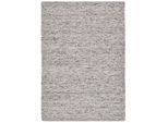 Teppich HEINE HOME Gr. 5, grau (grau, meliert), B:140cm H:12mm L:200cm, Wolle, Teppiche, Teppich