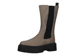 Stiefel STEVE MADDEN "STEVE MADDEN Stiefel Leder", Damen, Gr. 37, beige (beige, schwarz), Leder, Schuhe Stiefel