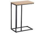 Xora Beistelltisch, Schwarz, Eiche, Metall, Holzwerkstoff, rechteckig, eckig, 25x64x45 cm, Bsci, Wohnzimmer, Wohnzimmertische, Beistelltische, Beistelltische Metall