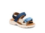 Sandale BISGAARD "nico Weite: normal", Jungen, Gr. 29, blau, beige, Textil, Schuhe Sandale, Trekkingschuh, Badeschuh, Klettschuh, Größenschablone zum Download