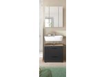 Badezimmer Ice 2-tlg. Schwarz/Eiche dunkel
