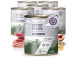 REAVET Hundenassfutter - Ziege mit Hirse an Kichererbsen & Pflaume 6x800 g