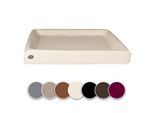 SABRO Hundebett KUDDE Kunstleder creme/ beige 1,17 m, 1,5 m