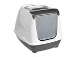 AniOne Katzentoilette Flip Cat S dunkelgrau