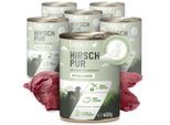 REAVET Hunde Nassfutter - Hirsch PUR 6x400 g