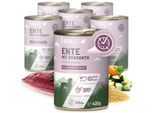 REAVET Hundenassfutter - Ente mit Amaranth an Zucchini & Aprikose 6x400 g