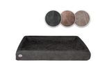 SABRO KUDDE Hundebett Wildleder dunkelgrau 80 cm, 1 m