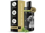 Peticare Anti-Parasiten Hunde-Shampoo gegen Milben Flöhe Pilz, lindert Juckreiz