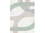 James Wood , Hellgrün, Beige , Textil , Abstraktes , rechteckig , 160x230 cm , Oeko-Tex® Standard 100 , für Fußbodenheizung geeignet, in verschiedenen Größen erhältlich ,