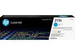 HP Tonerkartusche "HP original Toner 219 Größen A+X, Farben: B/C/M/Y", blau (cyan), Tonerpatronen, Tonerkartusche