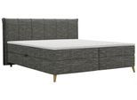 Boxbett Veloria Anthrazit ca. 180x200cm
