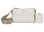 Umhängetasche JOOP "cortina piazza jasmina shoulderbag shz", Damen, Gr. B/H/T: 22cm x 15cm x 6cm, beige (birch, natur), Lederimitat, Taschen Umhängetasche, mit abnehmbarer Reißverschluss-Münztasche