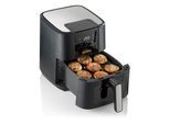 GORENJE Heißluftfritteuse "AF1350DWB", silber (schwarz), Fritteusen, mit Sichtfenster, 5,4 Liter Volumen, LED-Display, Heißluftfritteuse