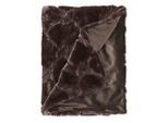 Joop! Plaid J! Cozy Cornflower umbra, Braun, Textil, Uni, 130x170 cm, Double face, Wohntextilien, Decken, Plaids