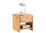 P & B Nachtschrank, Holz, Kernbuche, massiv, 1 Schublade(n) Schubladen, 40x40x40 cm, Holzmöbel, Holztische, Nachttische Holz