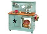 Outdoor-Spielküche MUDDY BUDDY "Adventurer Star", blau (petrol), Spielküchen, KinderB:80cm H:90cm T:40cm, Holz, Outdoor-Spielküche, Matschküche, petrolblau, B:80cm H:90cm T:40cm