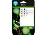 HP Tintenpatrone "HP original Druckerpatrone 937 Kombi, color (b/m/c/y)", bunt (schwarz, cyan, magenta, gelb), Tintenpatronen, 3 Probemonate gratis* drucken, Tintenpatrone