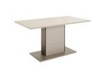 Hom`in Esstisch, Grau, Eiche, Holzwerkstoff, rechteckig, Säule, 78x90x160 cm, Esszimmer, Tische, Esstische