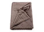 Joop! Felldecke Glam, Braun, Schlamm, Fango, Textil, Uni, 130x170 cm, pflegeleicht, Wohntextilien, Decken, Felldecken