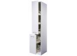 FlexWell Apothekerschrank, Weiß, Holzwerkstoff, einzeln stellbar, 30x200x57 cm, Made in Germany, individuell planbar, Küchen, Küchenmöbel, Küchenschränke, Apothekerschränke